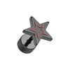 Blackline Star Embossed Steel Fake WildKlass Plug-WildKlass Jewelry