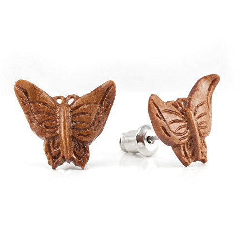 Autumn Butterfly WildKlass Makerpin Earring Studs-WildKlass Jewelry