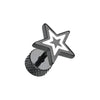 Blackline Star Embossed Steel Fake WildKlass Plug-WildKlass Jewelry