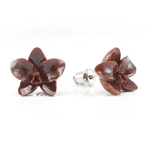 Sabo Orchid WildKlass Makerpin Earring Studs-WildKlass Jewelry