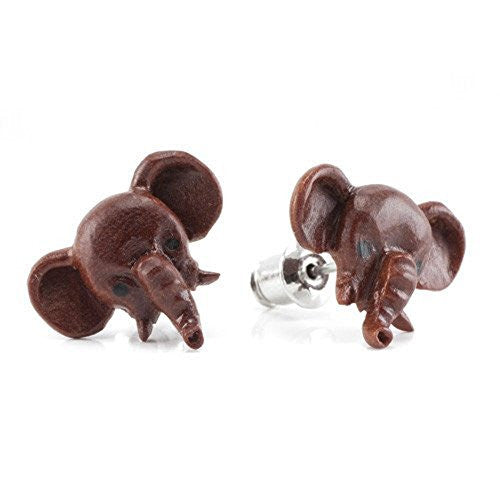 Pet Elephant WildKlass Makerpin Earring Studs-WildKlass Jewelry