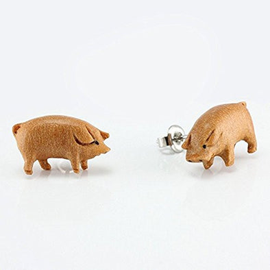 Pig WildKlass Makerpin Earring Studs-WildKlass Jewelry