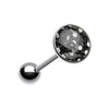 Multi-Sprinkle Dot Multi Gem WildKlass Barbell Tongue Ring-WildKlass Jewelry