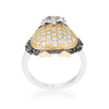 WildKlass Jet Black Cubic Zirconia Penguin Ring-WildKlass Jewelry