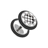 Checker Gem Rimmed Steel Fake WildKlass Plug-WildKlass Jewelry