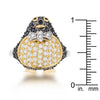 WildKlass Jet Black Cubic Zirconia Penguin Ring-WildKlass Jewelry