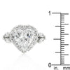 WildKlass Heart Halo Engagement Ring-WildKlass Jewelry