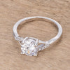 WildKlass 1.3Ct Rhodium Plated Simple Engagement Ring-WildKlass Jewelry