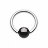 Colorline PVD Ball Ends Steel Captive Bead Ring-WildKlass Jewelry