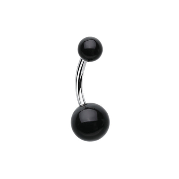 Basic Acrylic Ball Belly Button Ring-WildKlass Jewelry