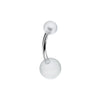 Basic Acrylic Ball Belly Button Ring-WildKlass Jewelry