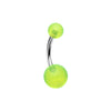 Basic Acrylic Ball Belly Button Ring-WildKlass Jewelry