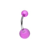 Basic Acrylic Ball Belly Button Ring-WildKlass Jewelry