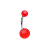 Basic Acrylic Ball Belly Button Ring-WildKlass Jewelry