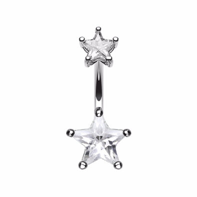 Upside Down Cross Gem Dangle Belly Button Ring – WildKlass Jewelry