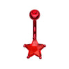 Colorline Star Prong Sparkle Belly Button Ring-WildKlass Jewelry