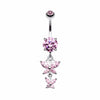 Butterfly Besties Belly Button Ring-WildKlass Jewelry