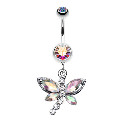 Dragonfly Glam Belly Button Ring-WildKlass Jewelry