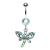 Dragonfly Glam Belly Button Ring-WildKlass Jewelry