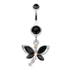 Dragonfly Glam Belly Button Ring-WildKlass Jewelry