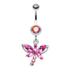 Dragonfly Glam Belly Button Ring-WildKlass Jewelry