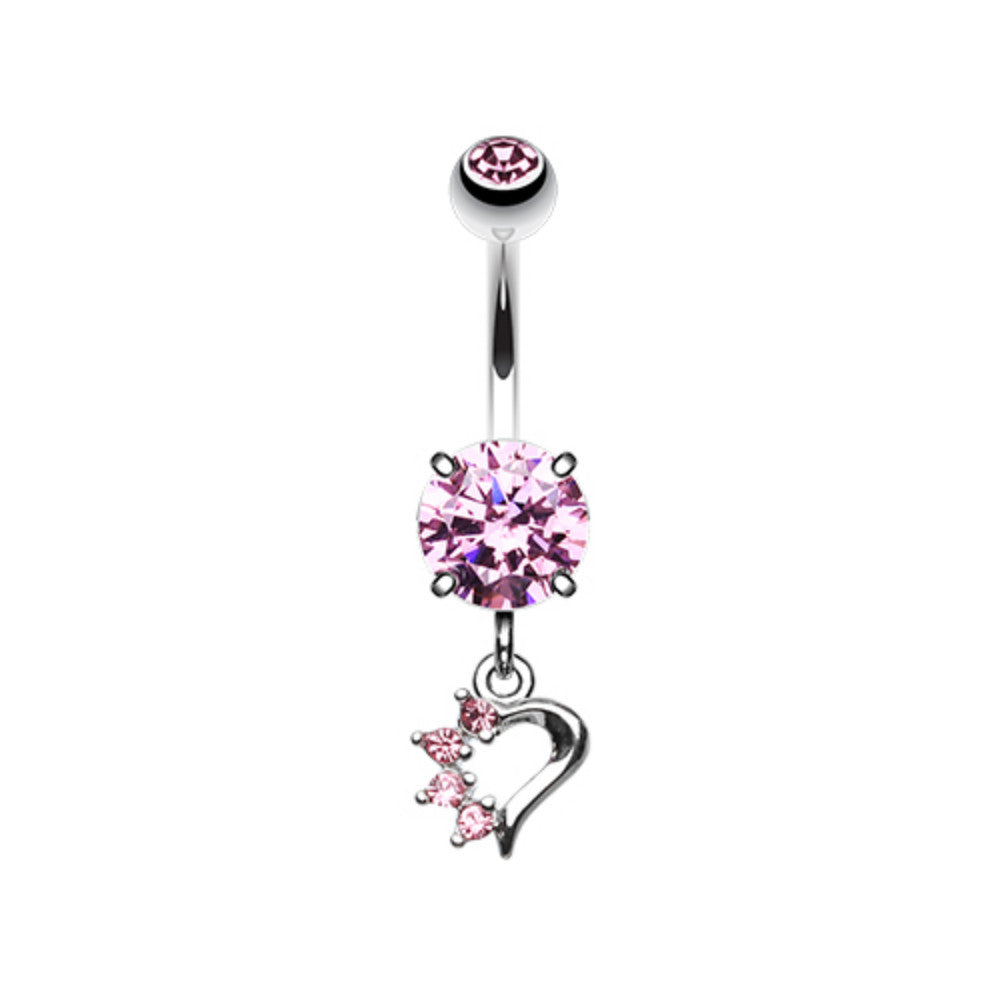 Petite Luster Charm Belly Button Ring – WildKlass Jewelry