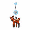 Adorable Fawn Belly Button Ring-WildKlass Jewelry