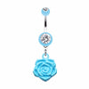 Immortal Rose Belly Button Ring-WildKlass Jewelry