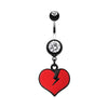 Broken Heart Belly Button Ring-WildKlass Jewelry