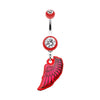 Bright Angel Wing Belly Button Ring-WildKlass Jewelry