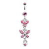 Jeweled Butterflies Belly Button Rings-WildKlass Jewelry