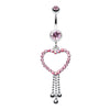 Captivating Heart Belly Button Ring-WildKlass Jewelry