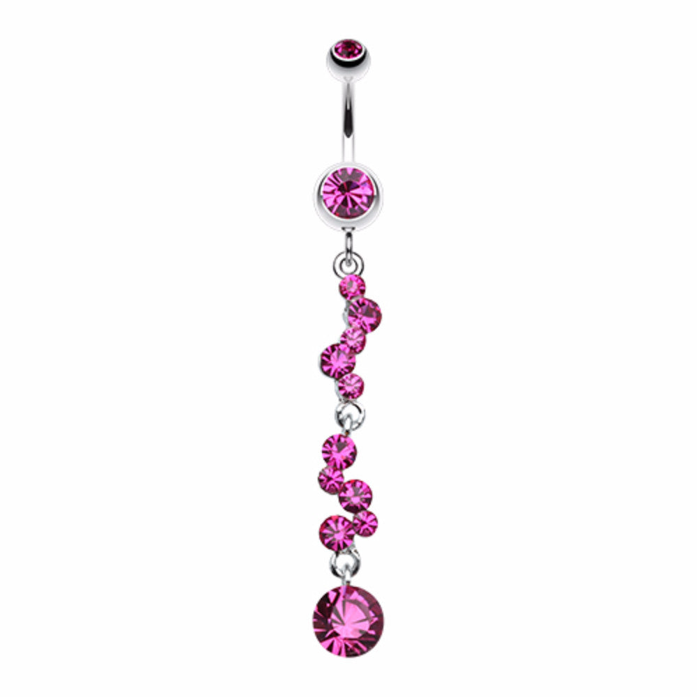 Crystal Journey Swirl Belly Button Ring – WildKlass Jewelry