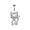 Here Kitty Kitty Belly Button Ring-WildKlass Jewelry