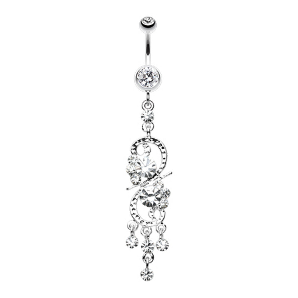 Glistening Chandelier Belly Button Ring – WildKlass Jewelry