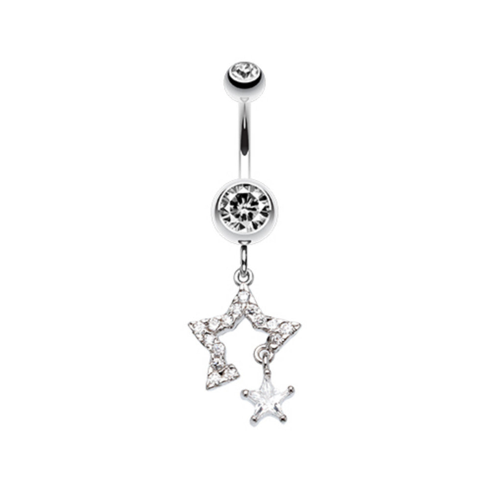 Twinkling Stars Belly Button Ring – WildKlass Jewelry