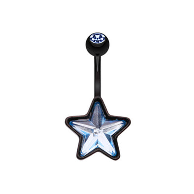 Beaming Star Belly Button Ring-WildKlass Jewelry