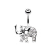 Elephant Walk Belly Button Ring-WildKlass Jewelry