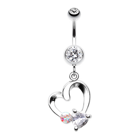 Heart Loop Romance Belly Button Ring-WildKlass Jewelry