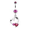 Heart Loop Romance Belly Button Ring-WildKlass Jewelry