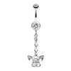 Butterfly Sparkly Belly Button Ring-WildKlass Jewelry