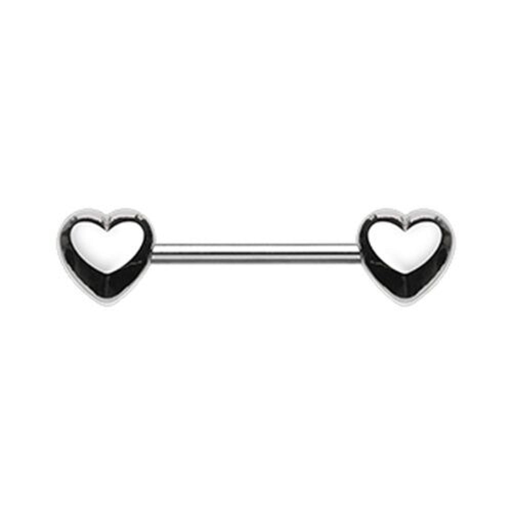 Love Heart Clear CZ Nipple Barbell – SkinKandy