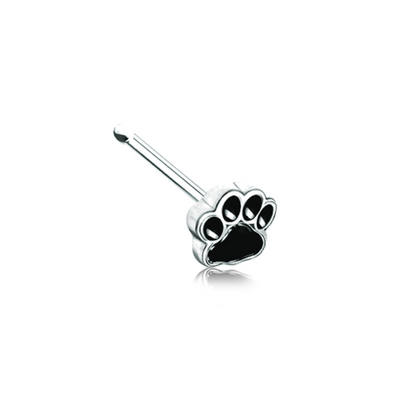 Animal Lover Paw Print WildKlass Nose Stud Ring-WildKlass Jewelry