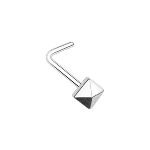 Pyramid Nose WildKlass L-Shape Nose Ring-WildKlass Jewelry