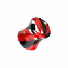 Marble Stripe Acrylic Double Flared Ear Gauge Plug-WildKlass Jewelry