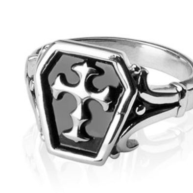 Celtic Cross 316L Surgical Stainless Steel Ring-WildKlass Jewelry