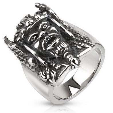 Viking Warrior Cast Ring Stainless Steel-WildKlass Jewelry