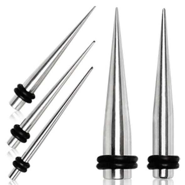 316L Surgical Steel Taper with O-Rings-WildKlass Jewelry