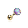 Golden Opal Sparkle Cartilage Tragus Earring 316L Surgical Steel-WildKlass Jewelry